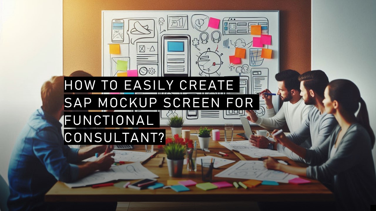 How to easily create SAP mockup screen for Functional Consultant?